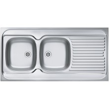 ALVEUS CLASSIC 100 Edelstahlspüle vollflächig, 1200 x 600 mm, links 1009084