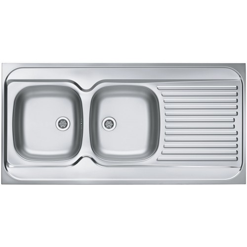 ALVEUS CLASSIC 100 Edelstahlspüle vollflächig, 1200 x 600 mm, links 1009084