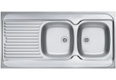 ALVEUS CLASSIC 100 Edelstahlspüle vollflächig, 1200 x 600 mm, rechts 1009085