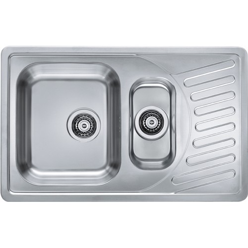 ALVEUS ELEGANT 110 Küchenspüle, Edelstahl, 810 x 510 mm, Leinen 1009389