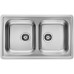 ALVEUS ELEGANT 40 Edelstahlspüle, 810 x 510 mm, Satin 1009383