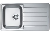 ALVEUS LINE 20 Edehlstahlspüle, 860 x 500 mm, Natur 1065560
