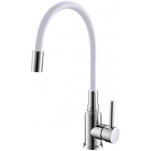 ALVEUS MINTAS Küchenarmatur, weiß/Chrom 1148425 ALVEUS MINTAS Küchenarmatur, weiß/Chrom 1148425