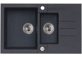 ALVEUS ROCK 70 Granitspüle, 780x480 mm, schwarz