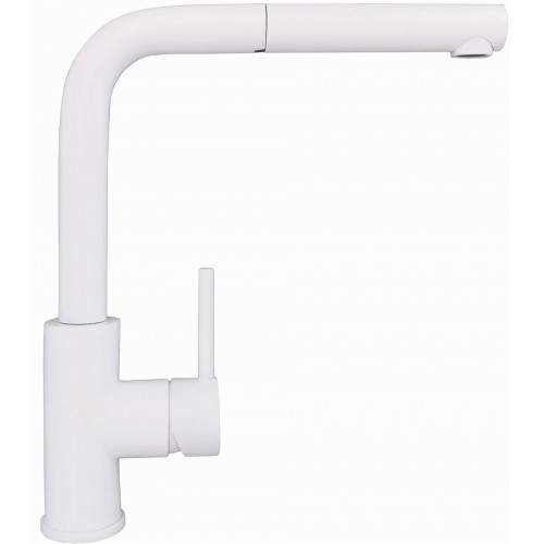 ALVEUS ZEOS - P Küchenarmatur, ausziehbar, weiß matt 1136506