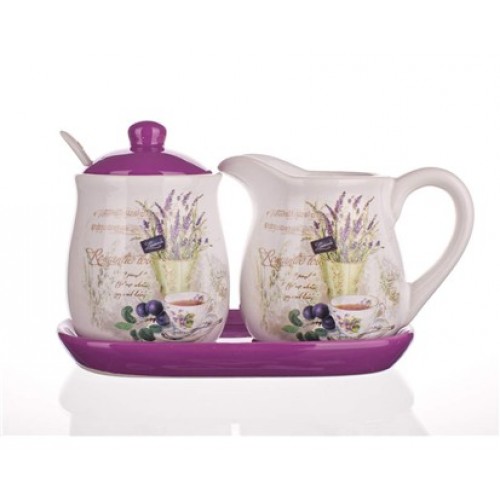 BANQUET Zuckerdose und Milchkännchen LAVENDER 60ZF1082