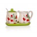 BANQUET Set mit einem Milchkännchen+Zuckerdose Cherry 60ZF1082CH