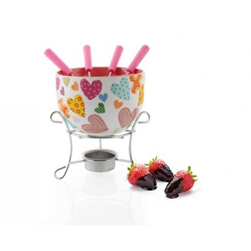 BANQUET Fondue Set Choco Hearts 17AA1202-A
