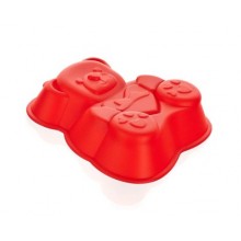 BANQUET Silikonform Teddy 14,2x12,3x3,5 cm Culinaria red 3122050R