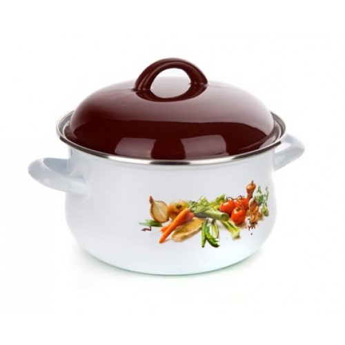 BANQUET Emaillierten Topf 22 cm Gemüse 13SM1CLH22
