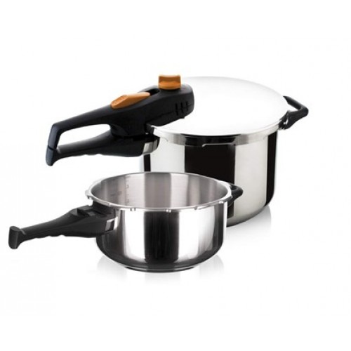 BANQUET Edelstahl Schnellkochtöpfe 3,5 + 6 L ADAGIO 23ASG22635LAD