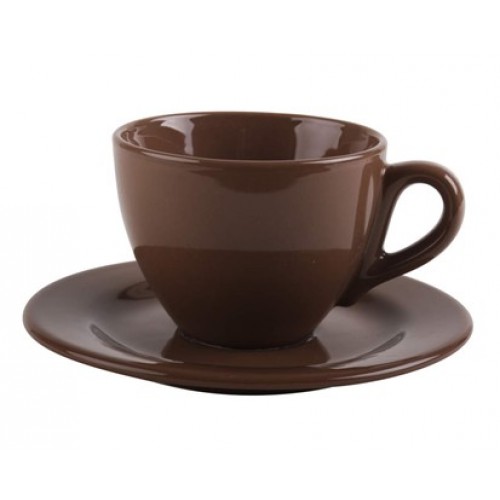 BANQUET Tasse und Untertasse braun 20240A2892