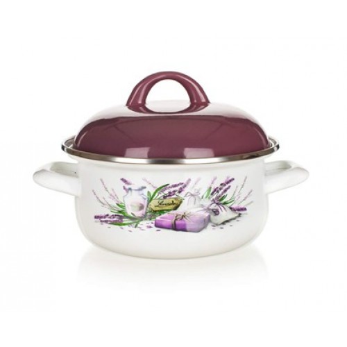 BANQUET Topf emailliert 22 cm LAVENDER 13SM122CLLK BANQUET Topf emailliert 22 cm LAVENDER 13SM122CLLK