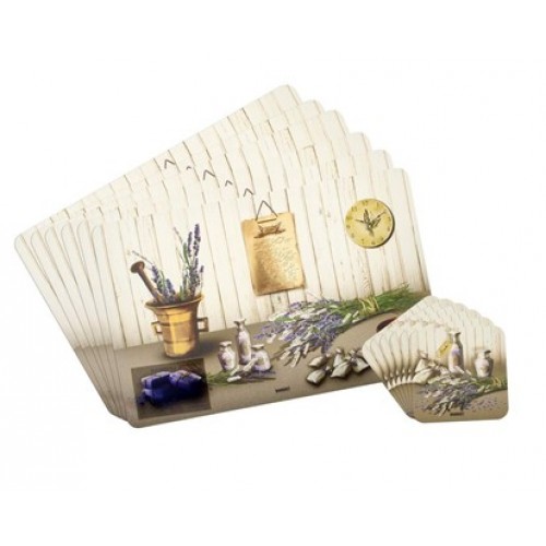 BANQUET 12-teiliges Set Platzdeckchen LAVENDER 12CF43287SET
