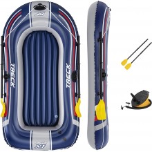 BESTWAY Hydro Force Treck X1 Schlauchboot-Set, 228 x 121 x 32 cm, für 2 Personen 61083