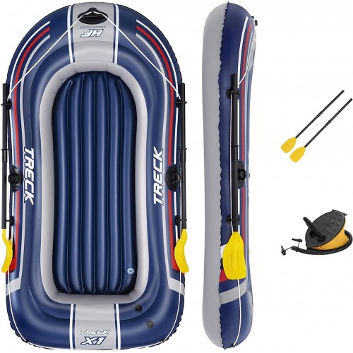 BESTWAY Hydro Force Treck X1 Schlauchboot-Set, 228 x 121 x 32 cm, für 2 Personen 61083