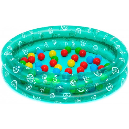 BESTWAY Splash & Play Planschbecken mit Spielbällen 91 x 20 cm 51141