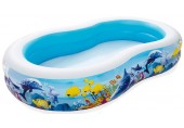 BESTWAY Family Pool Sea Ground, 262 x 157 x 46 cm 54118