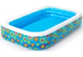 BESTWAY Family Pool Happy Flora, 305 x 183 x 56 cm, eckig 54121