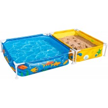 BESTWAY My First Frame Pool mit Sandkasten 213 x 122 x 30,5 cm 561CF