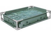 BESTWAY My First Frame Pool Pfote für Haustiere mit 2 in 1 Design 102 x 74 x 20 cm 561RG