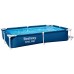 BESTWAY Steel Pro Frame Pool 221 x 150 x 43 cm, ohne Pumpe, eckig, blau 56401