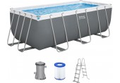 BESTWAY Steel Pro Max Frame Pool-Set 412 x 201 x 122 cm, mit Filterpumpe 56456