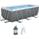BESTWAY Steel Pro Max Frame Pool 412 x 201 x 122 cm, mit Sandfilteranlage 56457