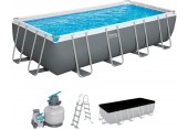 BESTWAY Steel Pro Max Frame Pool 549 x 274 x 122 cm, mit Sandfilteranlage 56466