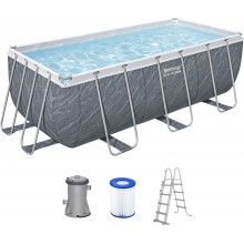 BESTWAY Steel Pro Max Frame Pool-Set 412 x 201 x 122 cm, mit Filterpumpe 56722