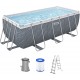BESTWAY Steel Pro Max Frame Pool-Set 412 x 201 x 122 cm, mit Filterpumpe 56722