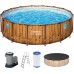 BESTWAY Power Steel Frame Pool Swim Vista Series 488 x 122 cm, mit Filterpumpe 56725