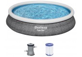 BESTWAY Fast Set Pool 457 x 84 cm, mit Filterpumpe 57313