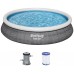 BESTWAY Fast Set Pool 457 x 84 cm, mit Filterpumpe 57313