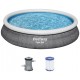 BESTWAY Fast Set Pool 457 x 84 cm, mit Filterpumpe 57313