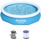 BESTWAY Fast Set Aufstellpool-Set 305 x 66 cm, mit Filterpumpe, blau 57458