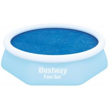 BESTWAY Solarabdeckplane 210 cm, für runde 244 cm Fast Set Pools 58060