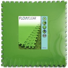 BESTWAY Flowclear Pool-Bodenschutzfliesen-Set, 9 Stück á 78 x 78 cm, grün 58636