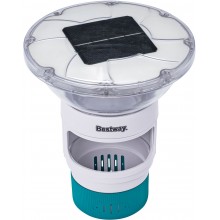 BESTWAY SolarGlow Dosierschwimmer mit solarbetriebenem LED Licht 18 x 21,5 cm 58943