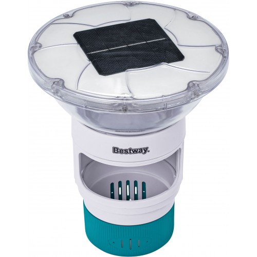 BESTWAY SolarGlow Dosierschwimmer mit solarbetriebenem LED Licht 18 x 21,5 cm 58943