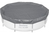 BESTWAY Winterfeste Premium Abdeckplane 305 cm, grau, rund 58948