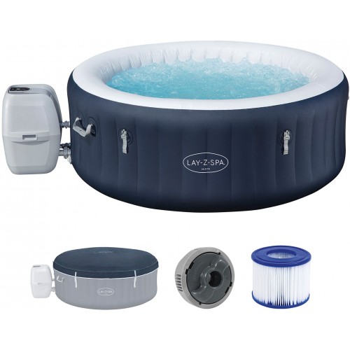 BESTWAY Lay-Z-Spa Miami AirJet Energiespar-Whirlpool, 180 x 66 cm, 4 Personen 6001C