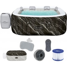 BESTWAY Lay-Z-Spa Hollywood AirJet LED-Whirlpool, 180 x 180 x 66 cm, 6 Personen 6001F