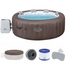 BESTWAY Lay-Z-Spa Dominica HydroJet Energiespar-Whirlpool, 196 x 71 cm, 6 Personen 6001S