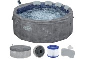 BESTWAY Lay-Z-Spa Carrara ThermaCore AirJet Whirlpool, 170 x 65 cm, 6 Personen 6001V