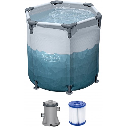 BESTWAY Lay-Z-Spa Glacial Dip Eisbad mit Filterpumpe 90 x 80 cm, rund 6002K