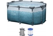 BESTWAY Lay-Z-Spa Glacial Dip Eisbad mit Filterpumpe 150 x 90 x 65 cm, oval 6002N