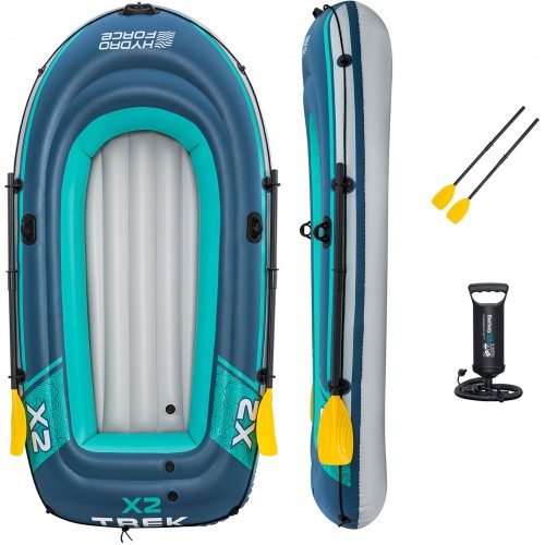 BESTWAY Hydro-Force Trek X2 Schlauchboot-Set, 232 x 118 x 37 cm 61153
