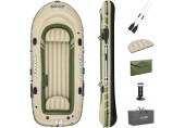 BESTWAY Hydro-Force Voyager X4 Schlauchboot Komplett-Set, 350 x 145 x 49 cm 65156