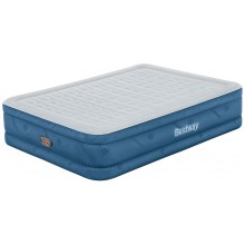 BESTWAY Fortech Snugable Top Luftbett mit integrierter Pumpe, 203 x 152 x 46 cm 69075